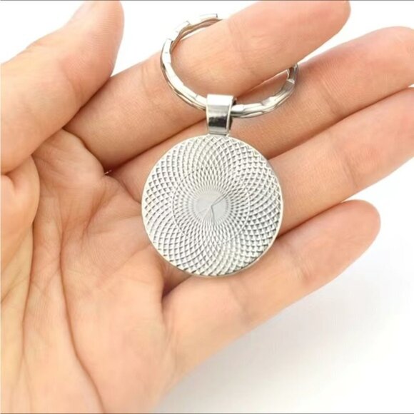 Winnie The Pooh Keychain Friends Forever Round Pendant Keyring Pooh Piglet - Picture 4 of 15